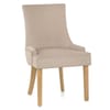 Richmond Oak Dining Chair Beige Fabric