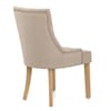 Richmond Oak Dining Chair Beige Fabric
