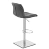 Deluxe Paradis Leather Brushed Stool Grey