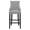 Ascot Bar Stool Grey Fabric