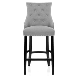 Ascot Bar Stool Grey Fabric