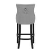 Ascot Bar Stool Grey Fabric