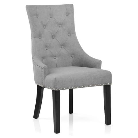 Ascot Dining Chair Grey Fabric