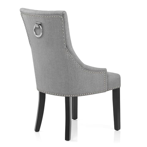 Ascot Dining Chair Grey Fabric
