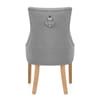 Ascot Oak Dining Chair Grey Fabric