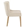 City Oak Chair Cream Velvet
