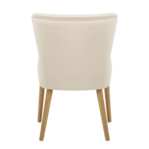 City Oak Chair Cream Velvet