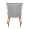 City Oak Chair Grey Velvet