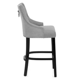 Ascot Bar Stool Grey Fabric