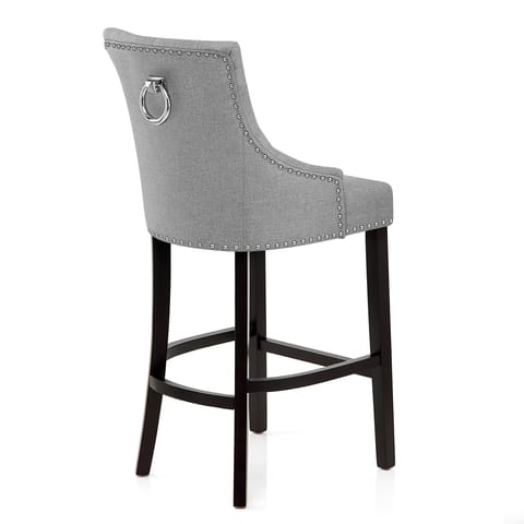 Ascot Bar Stool Grey Fabric