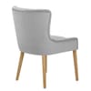 City Oak Chair Grey Velvet