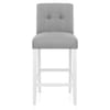 Crawford Bar Stool Grey Fabric