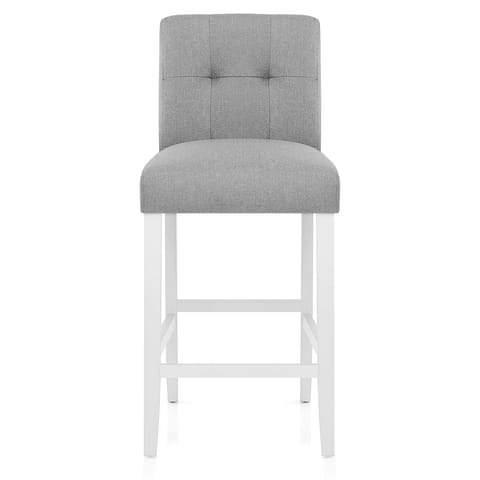 Crawford Bar Stool Grey Fabric