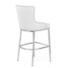 Grange Bar Stool White Leather