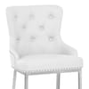 Grange Bar Stool White Leather