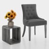 Etienne Dining Chair Charcoal Fabric