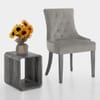 Etienne Dining Chair Grey Velvet