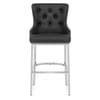 Grange Bar Stool Black Leather