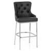 Grange Bar Stool Black Leather