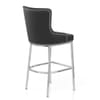Grange Bar Stool Black Leather