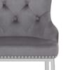 Grange Bar Stool Grey Velvet