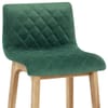 Colt Oak Stool Green Velvet