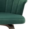 Concerto Wooden Stool Green Velvet