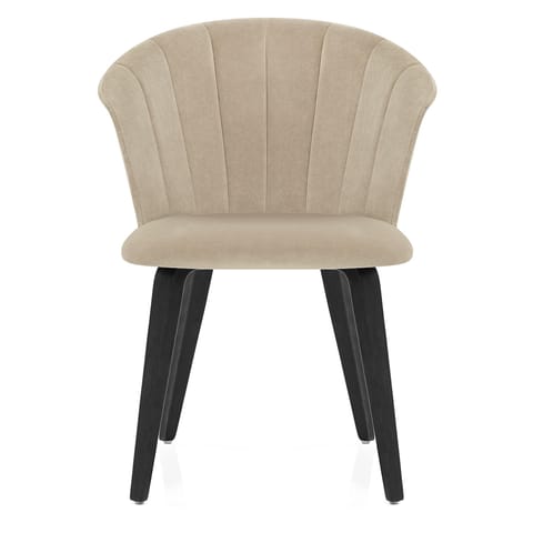 Scroll Dining Chair Mink Velvet