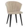 Scroll Dining Chair Mink Velvet