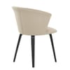 Scroll Dining Chair Mink Velvet