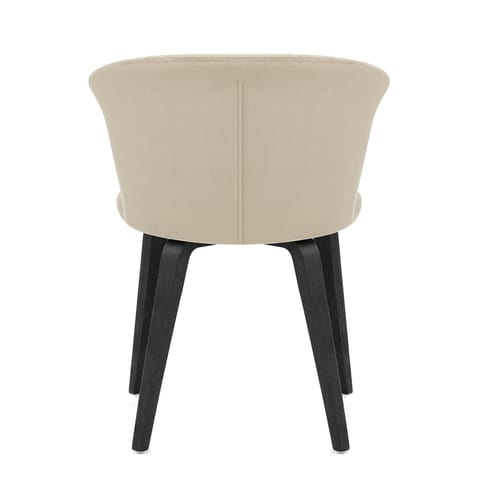 Scroll Dining Chair Mink Velvet