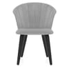 Scroll Dining Chair Grey Velvet