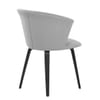 Scroll Dining Chair Grey Velvet