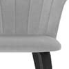 Scroll Dining Chair Grey Velvet