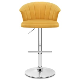 Symphony Bar Stool Mustard Velvet