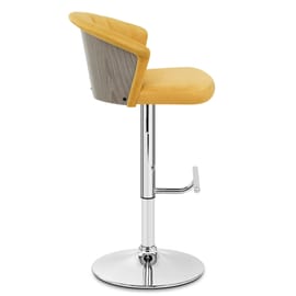 Symphony Bar Stool Mustard Velvet