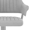 Skyline Brushed Stool Grey Fabric