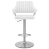 Skyline Brushed Bar Stool White