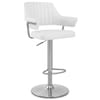 Skyline Brushed Bar Stool White