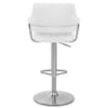 Skyline Brushed Bar Stool White