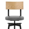 Urban Oak Industrial Stool Grey