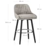 Hamilton Bar Stool Antique Grey