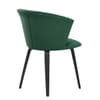 Scroll Dining Chair Green Velvet