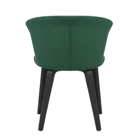 Scroll Dining Chair Green Velvet
