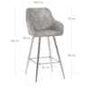 Mason Bar Stool Light Grey