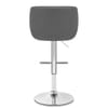 Dakota Bar Stool Grey Leather