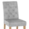 Banbury Oak Dining Chair Grey Velvet