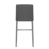 Stella Brushed Steel Stool Grey