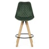Prism Bar Stool Green Velvet