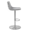 Scoop Brushed Stool Grey Velvet